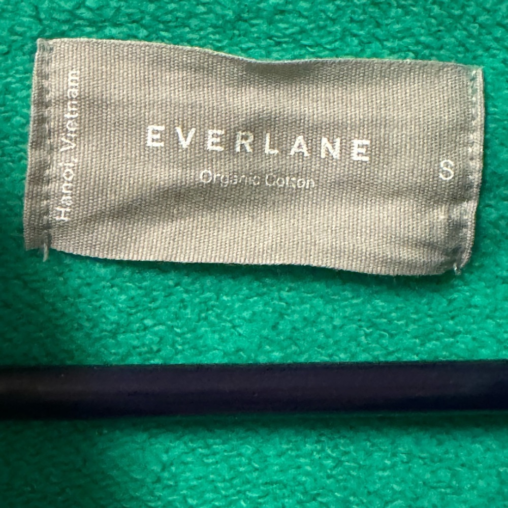 Everlane Green Bomber Jacket with White Details - Picture 4 of 7